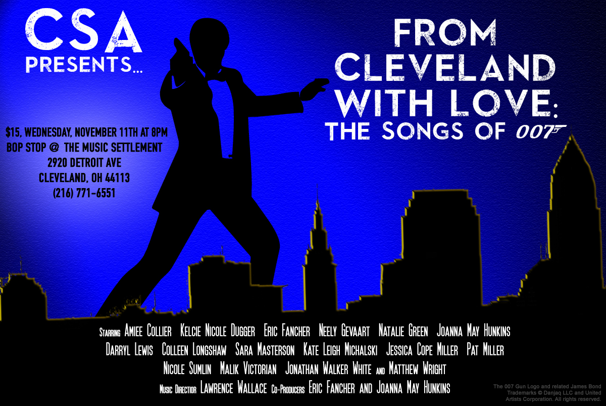 CSA Presents: From Cleveland With Love, The Songs of 007 @ BOP STOP