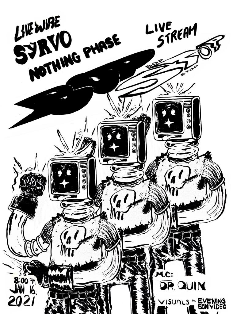 The Deed Presents: Live Wire, Syrvo, Nothing Phase Livestream @ BOP STOP