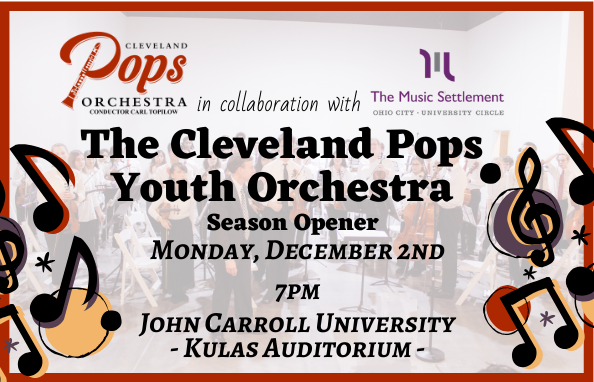 Cleveland Pops Youth Orchestra Winter 2019 Concert at JCU
