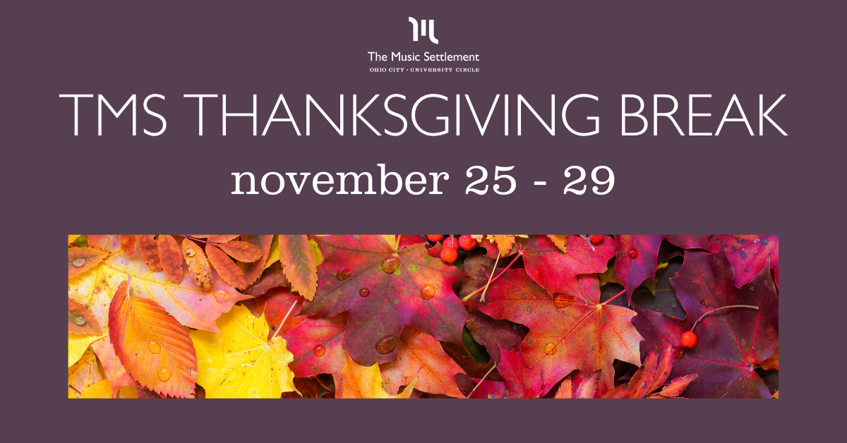 Thanksgiving Holiday - TMS closed Wednesday through Sunday