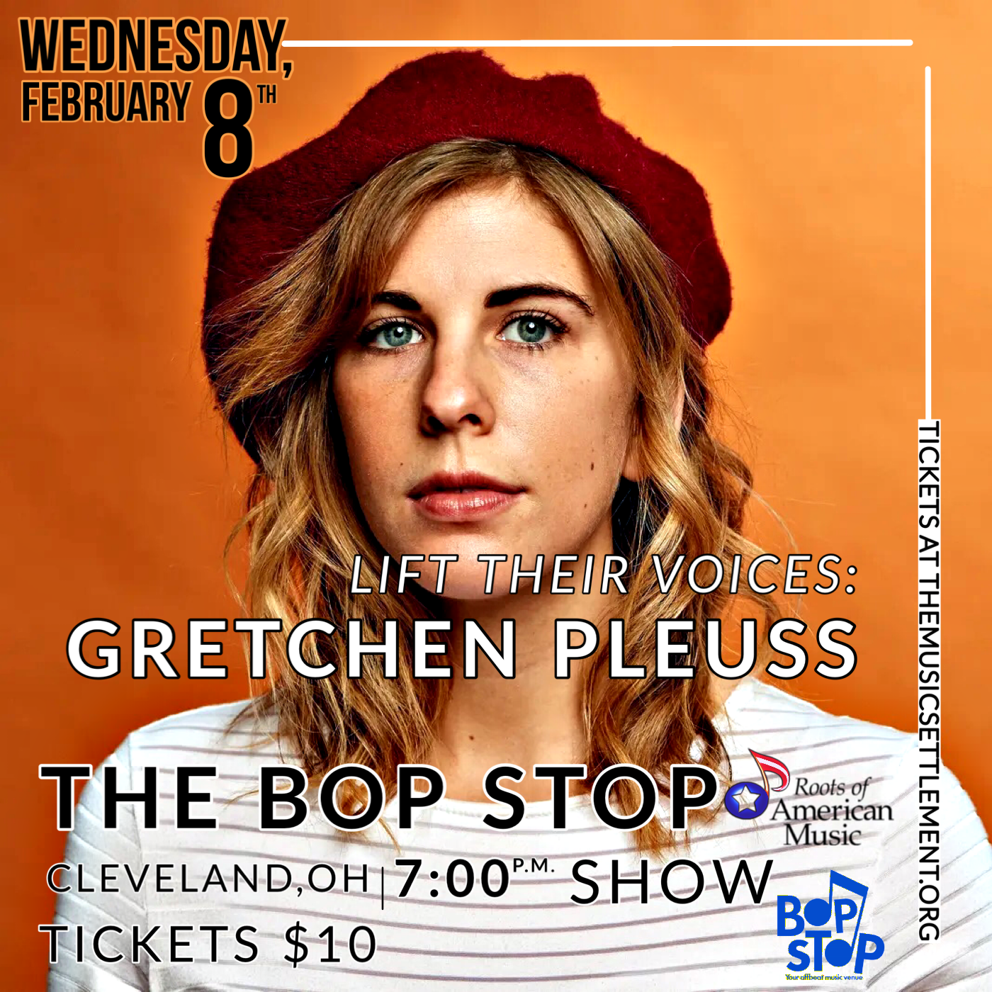 Lift Their Voices Concert Series: Gretchen Pleuss @ BOP STOP