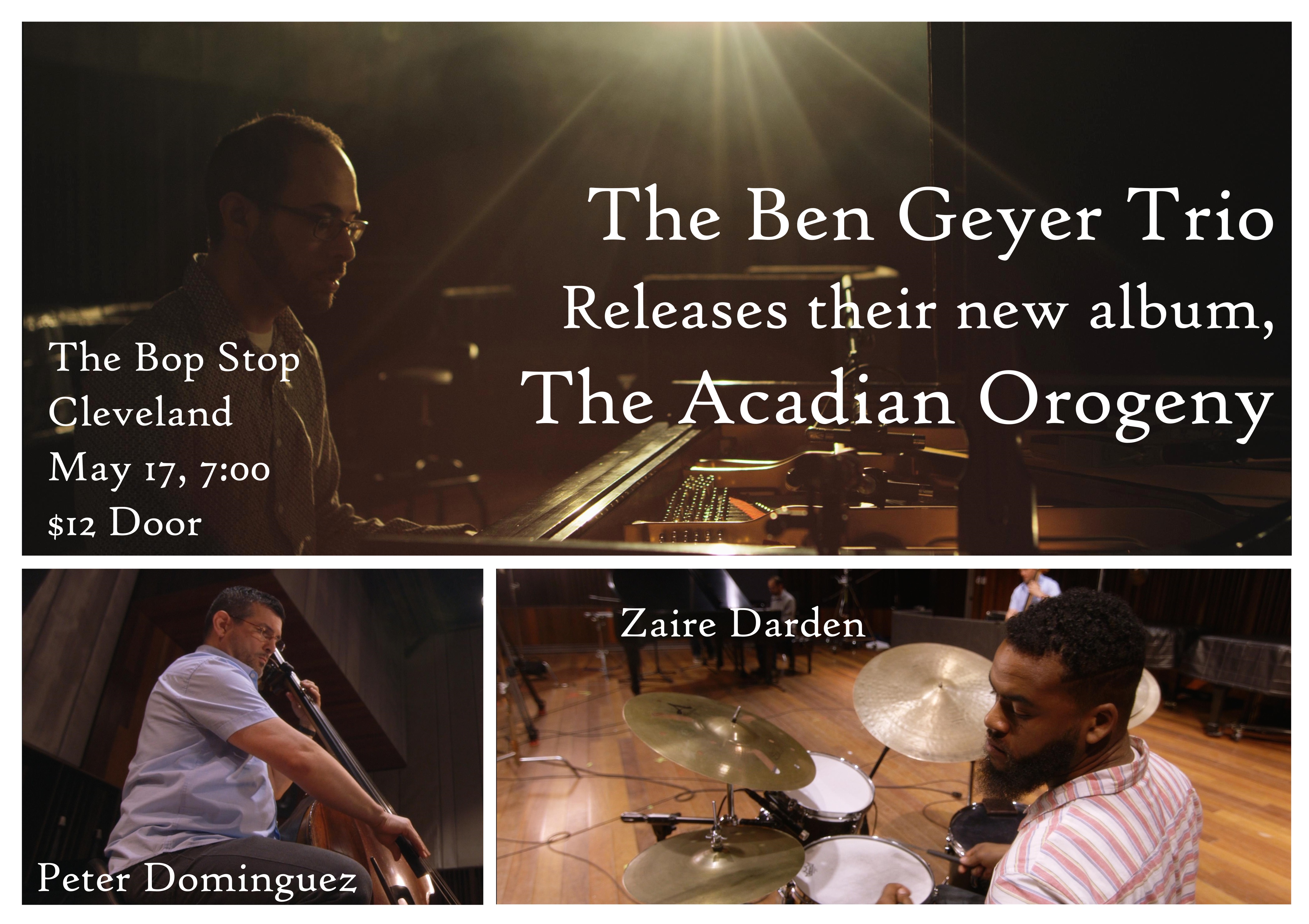Ben Geyer Trio: Album Release @ BOP STOP