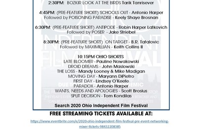 LIVE STREAM: Ohio Independent Film Festival: Free Networking Mixer @ BOP STOP