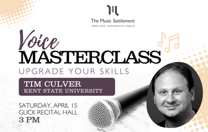 Voice Masterclass with Tim Culver