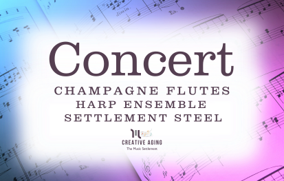 Champagne Flutes, Harp Ensemble, & Settlement Steel