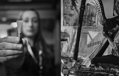 Dana Jessen and Stephan Haluska Duo Improvisation Livestream @ BOP STOP