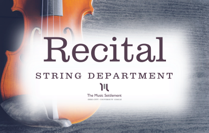 String Department  Fall 2026 Recital