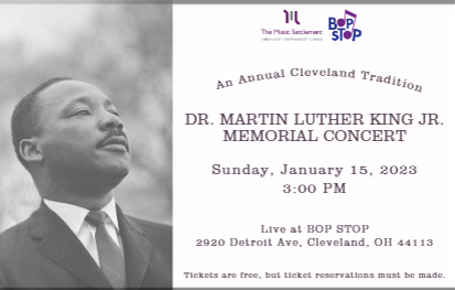 (SOLD OUT) Rev. Dr. Martin Luther King Jr. Memorial Recital @ BOP STOP