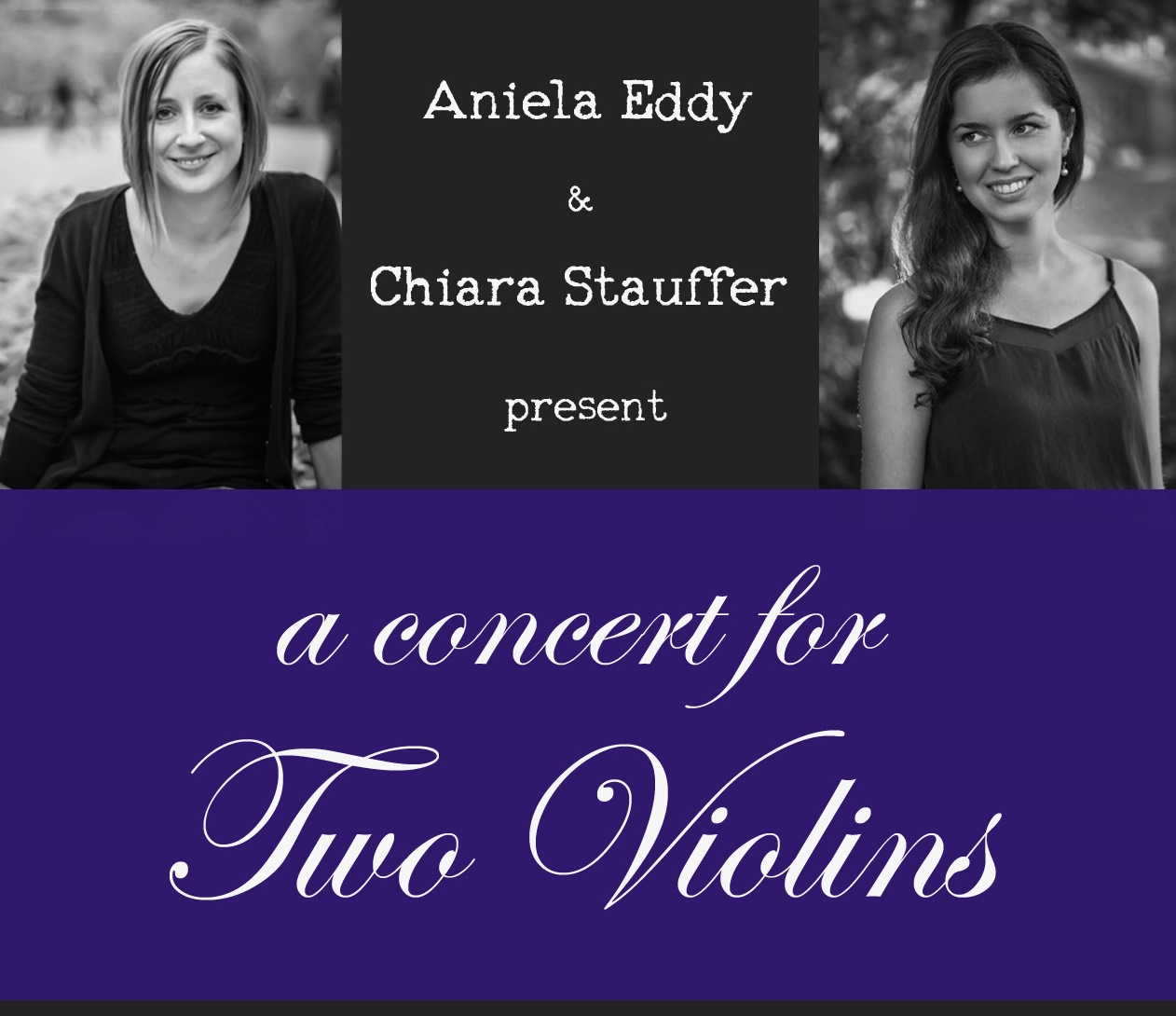 Aniela Eddy and Chiara Stauffer: A Concert For Two Violins  @ BOP STOP