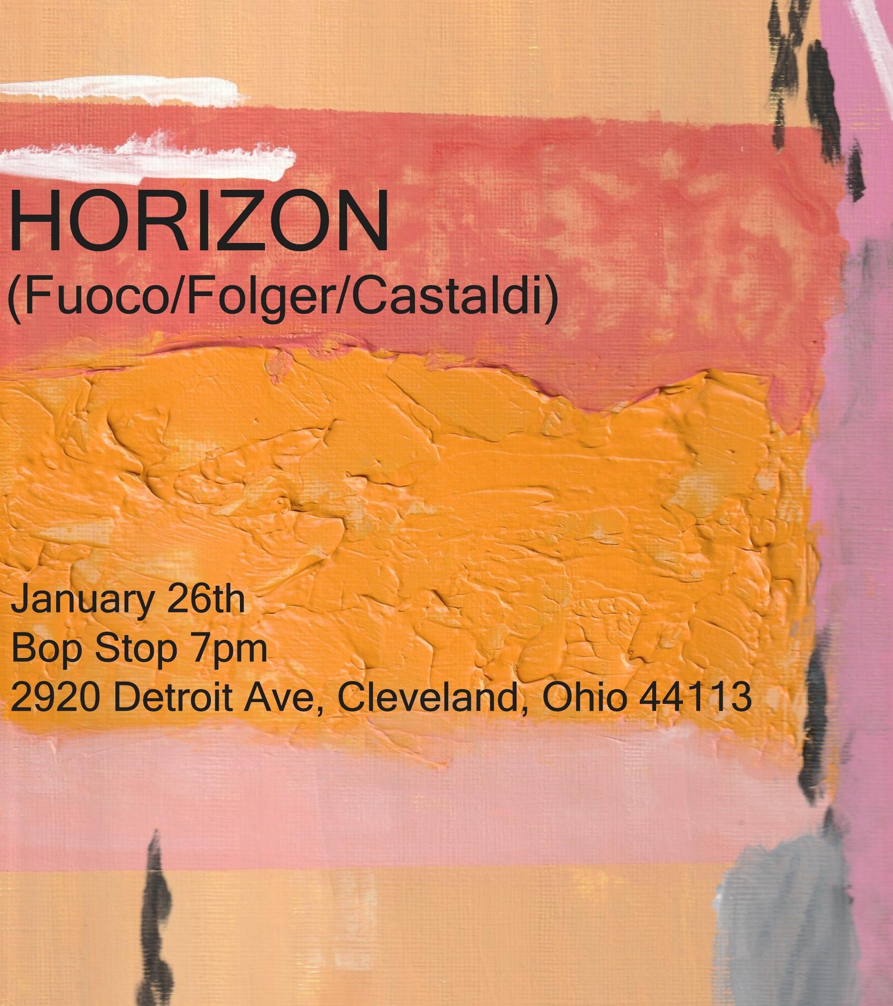 Horizon (Fuoco / Folger / Castaldi) @ BOP STOP