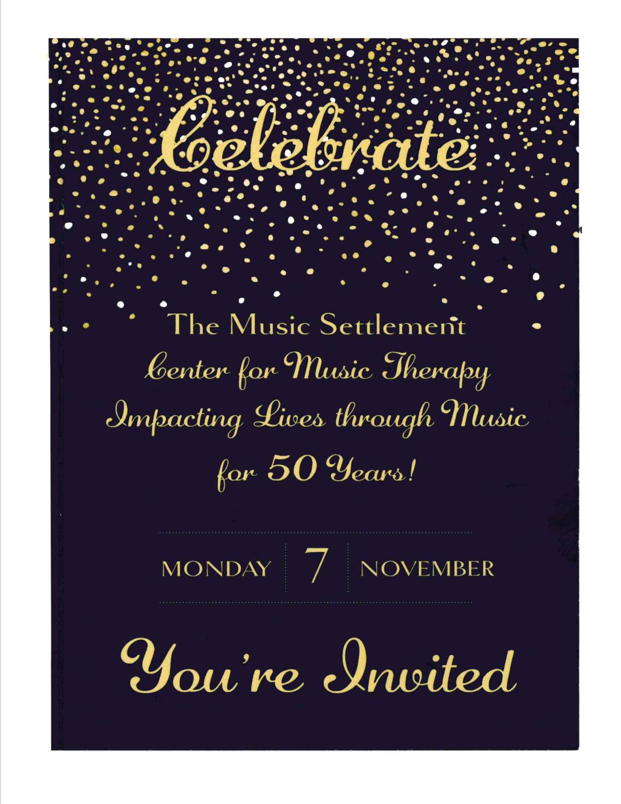 50th Anniversary Center for Music Therapy Celebration