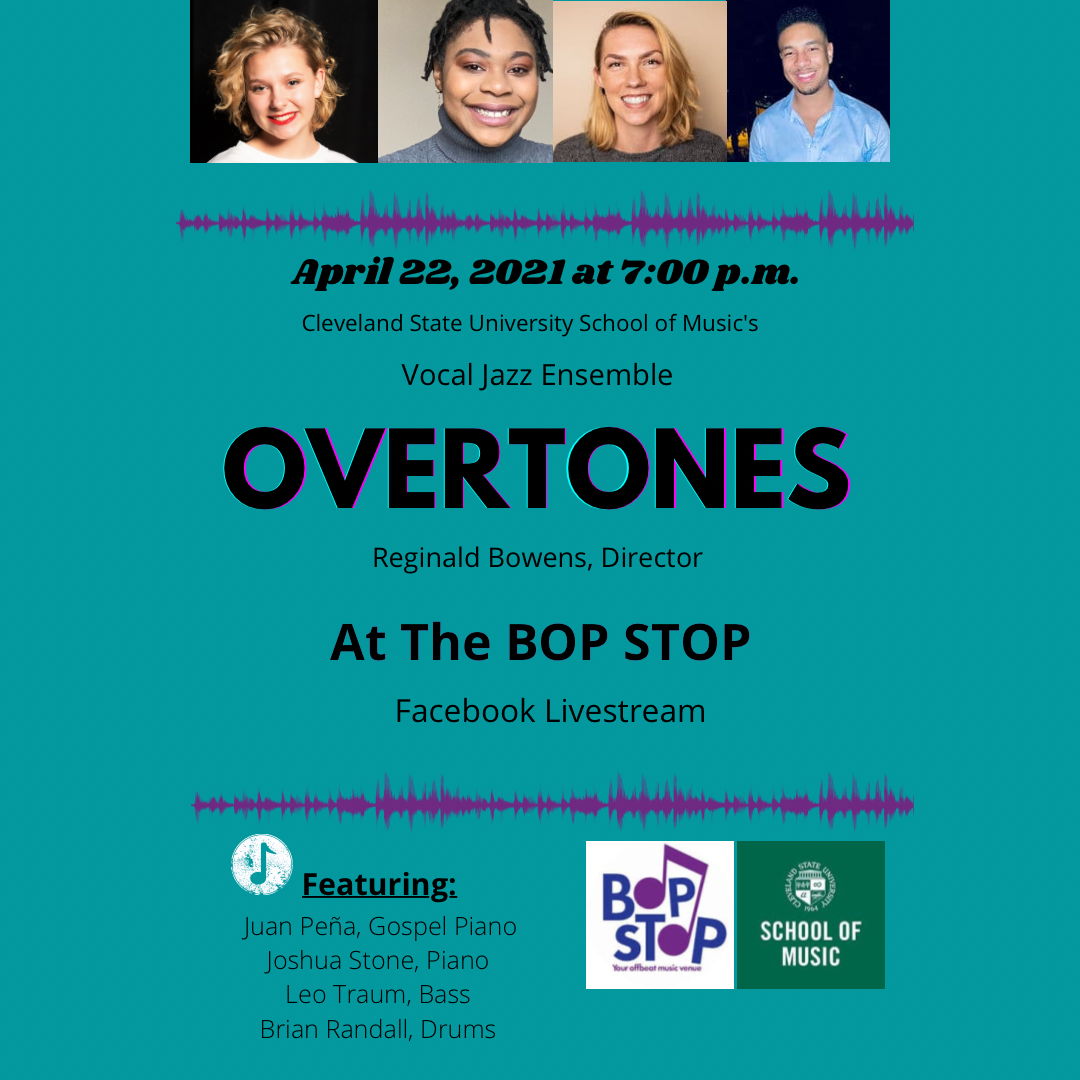 CSU's Vocal Jazz Ensemble: The Overtones Livestream @ BOP STOP