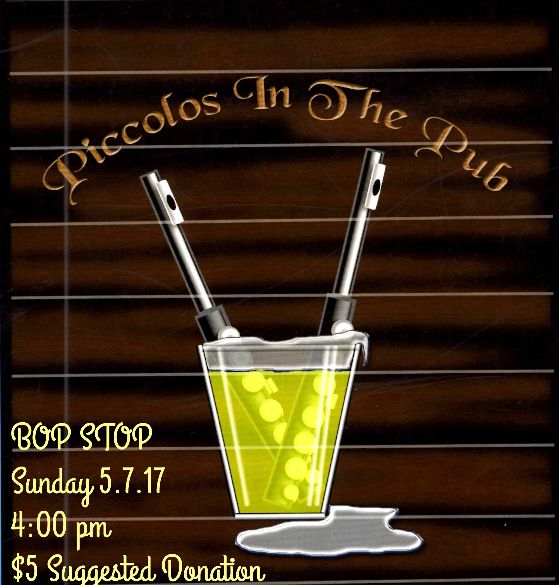 Piccolos In The Pub @ BOP STOP