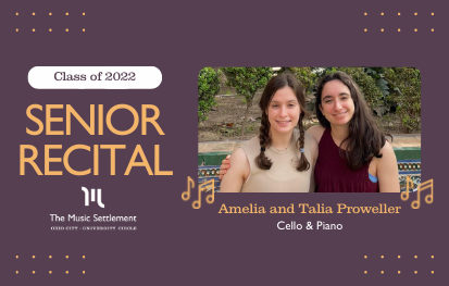 Senior Recital: Amelia Proweller & Talia Proweller