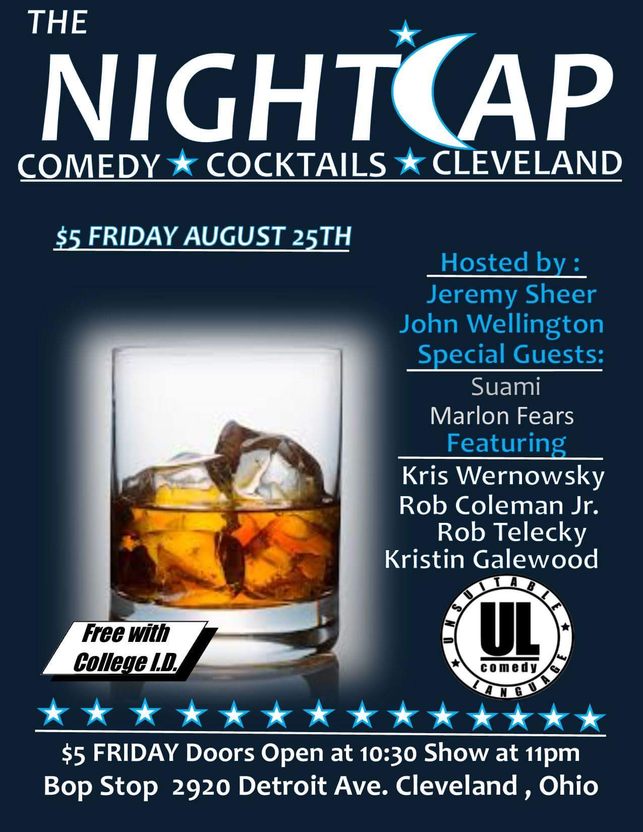 The Night Cap: Late Night Comedy @ BOP STOP