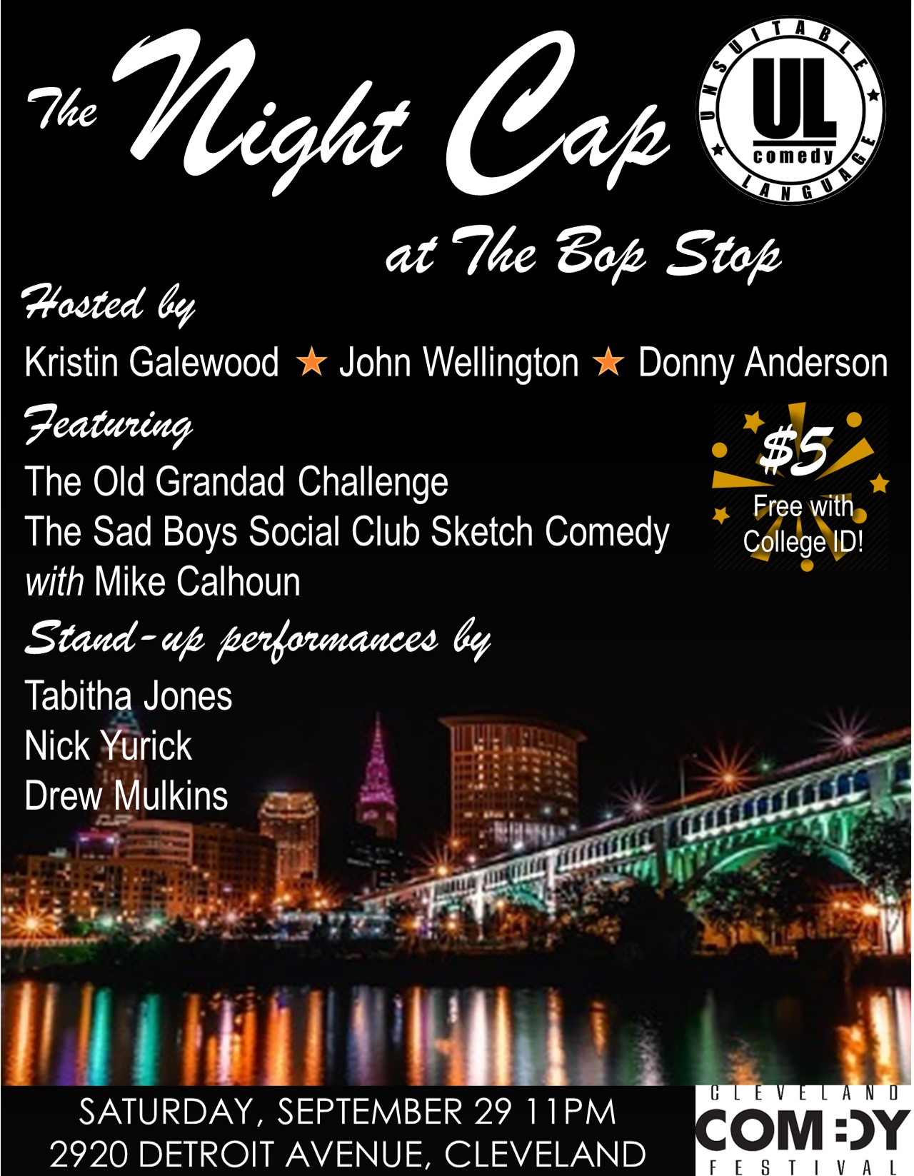 The Night Cap: Late Night Comedy @ BOP STOP