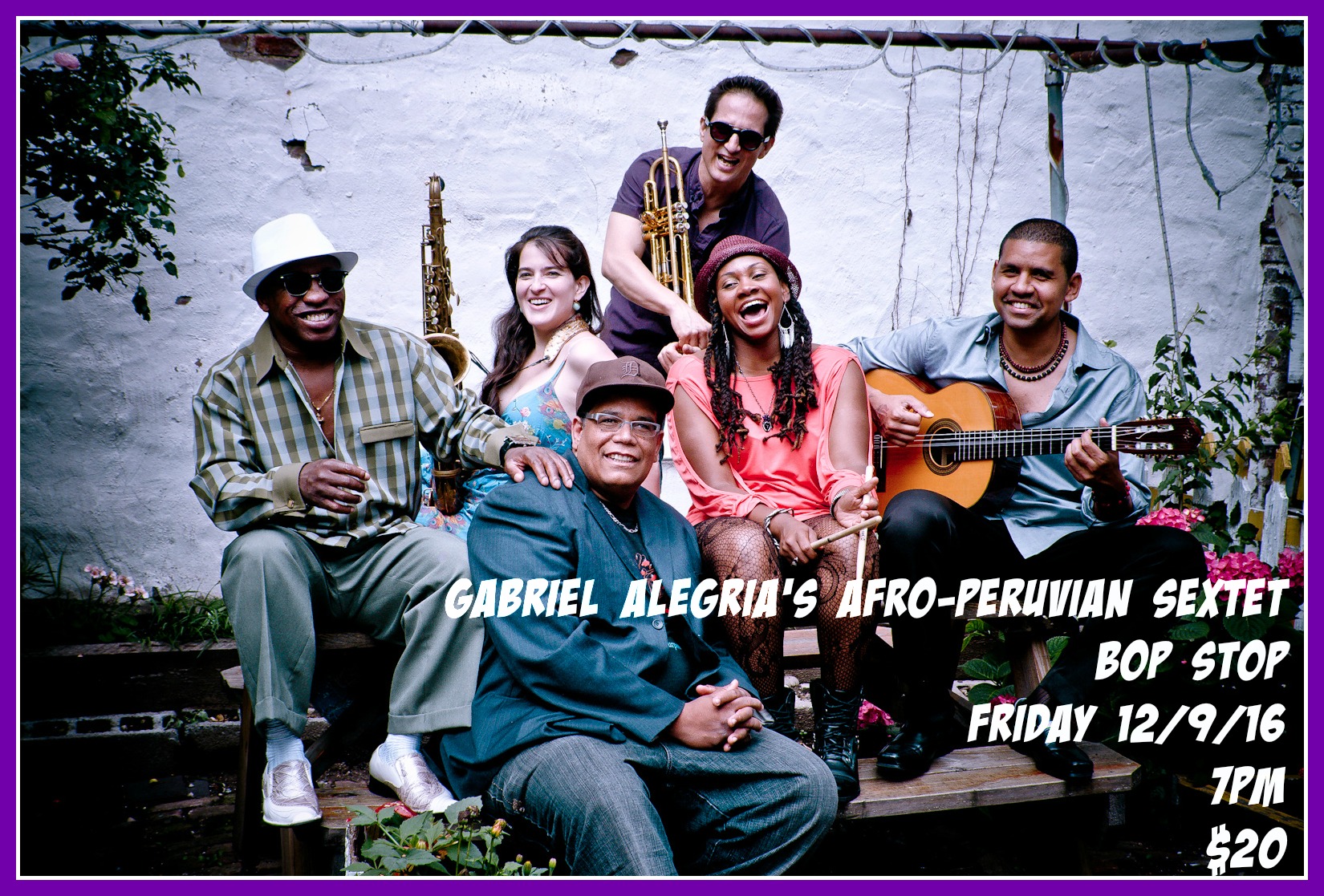 Gabriel Alegria's Afro-Peruvian Sextet @ BOP STOP