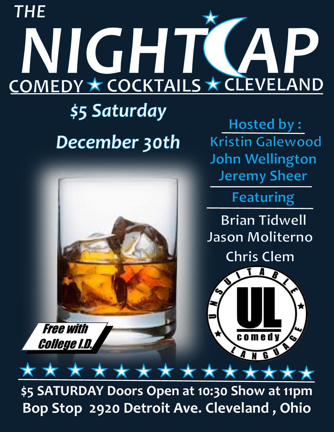 The Night Cap: Late Night Comedy @ BOP STOP