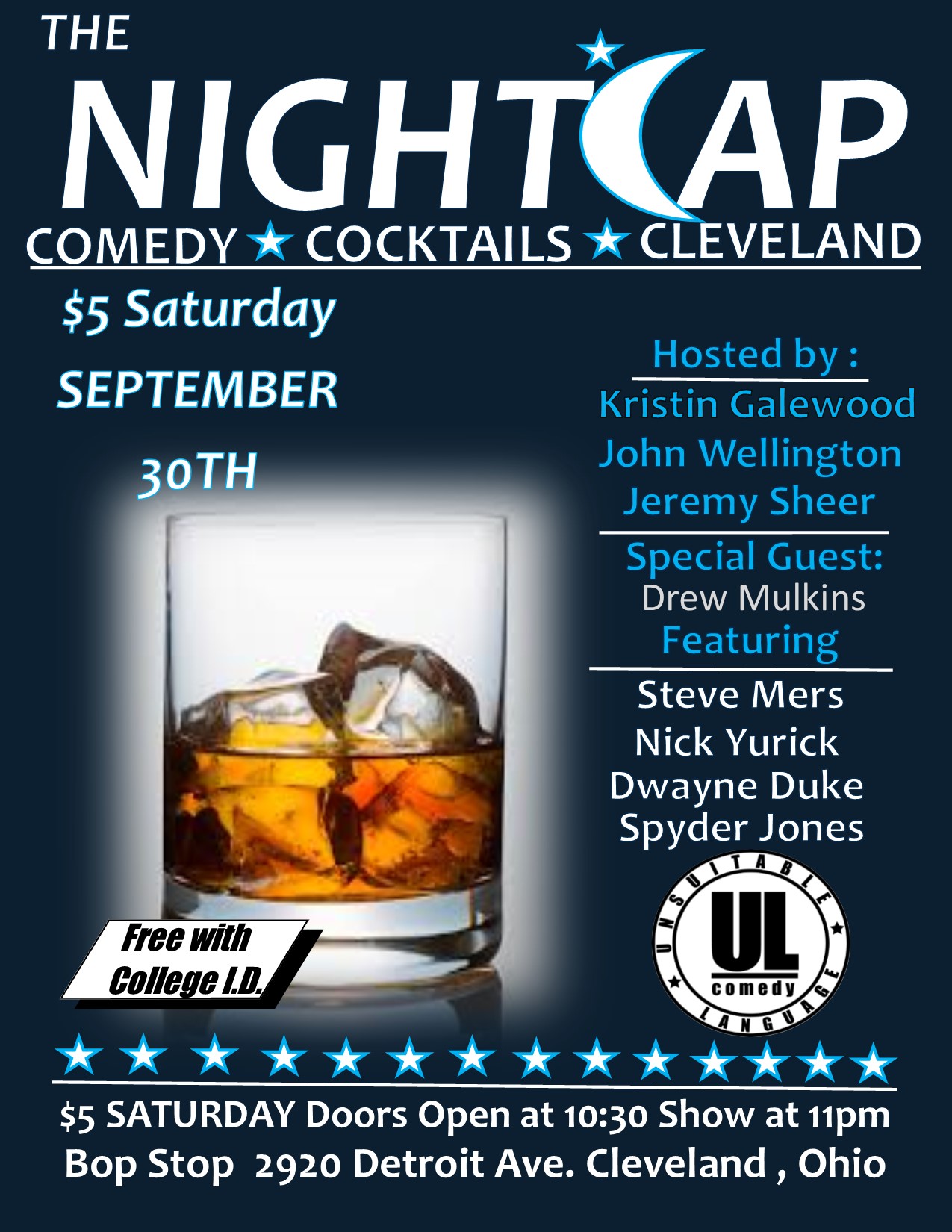 The Night Cap: Late Night Comedy @ BOP STOP