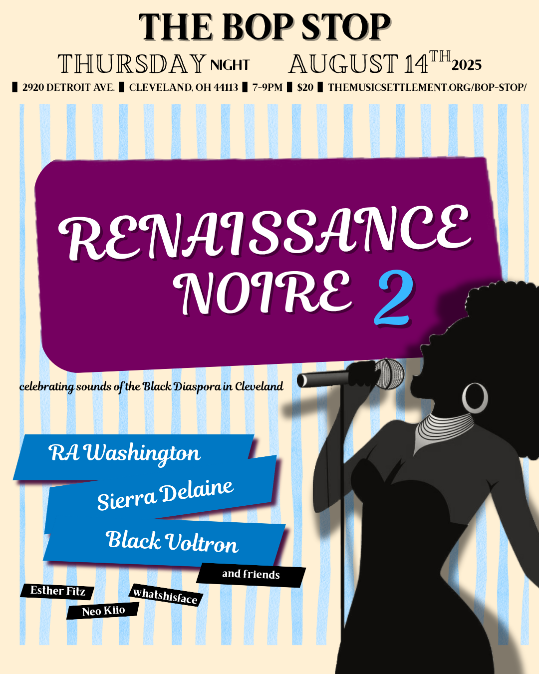Renaissance Noire 2: A Night Celebrating the Black Diaspora In Song @ BOP STOP