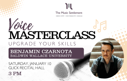 Voice Masterclass with Benjamin Czarnota