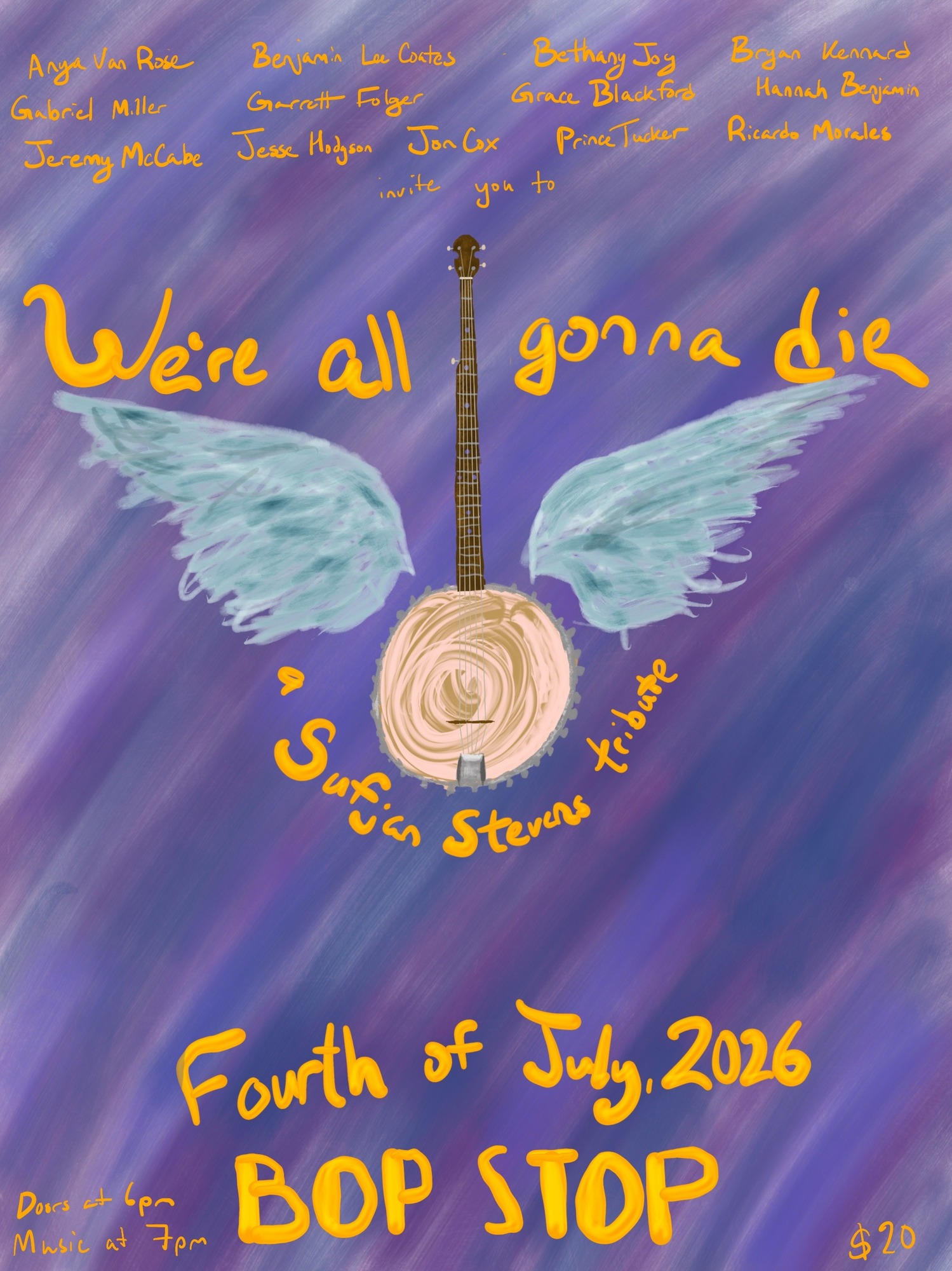 We’re All Gonna Die: Tribute to Sufjan Stevens @ BOP STOP 